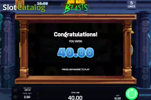 Скрин8. Big Bad Beasts слот