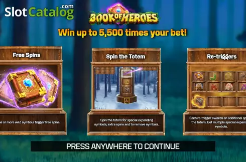Скрин2. Book of Heroes слот