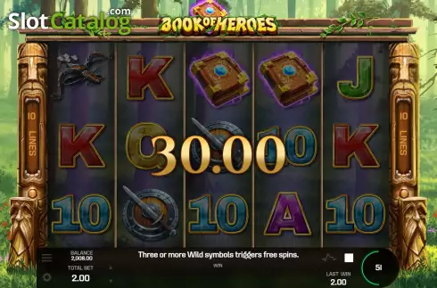Скрин8. Book of Heroes слот