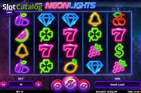Скрин2. Neon Lights слот
