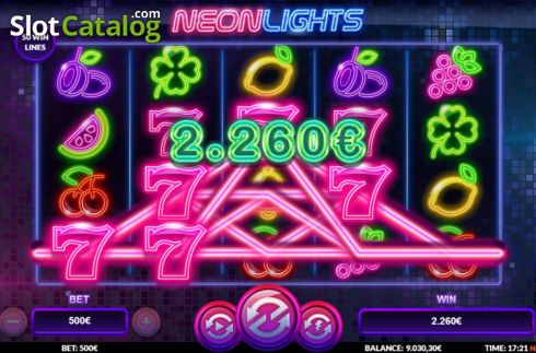 Скрин3. Neon Lights слот