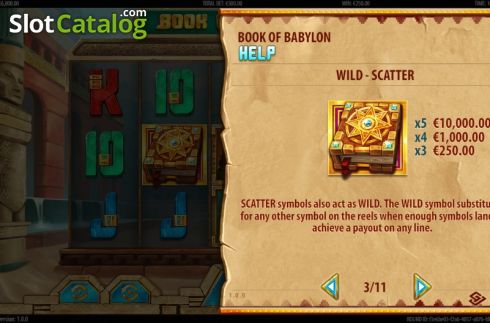 Скрин9. Book of Babylon слот