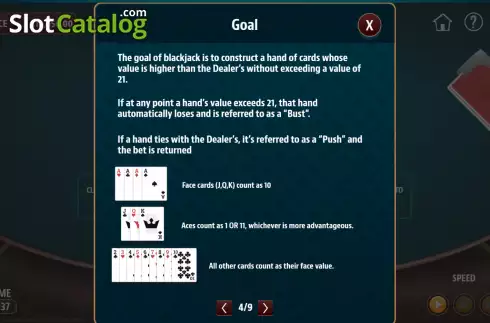 Скрин5. Blackjack Go слот