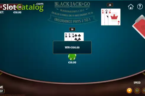 Скрин3. Blackjack Go слот