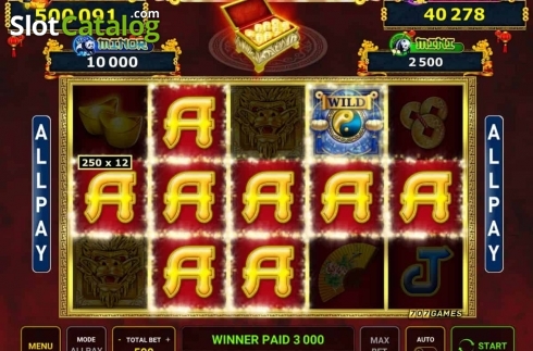 Скрин3. Asian Fortunes слот
