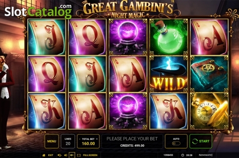 Скрин2. The Great Gambini's Night Magic слот