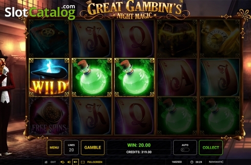Скрин5. The Great Gambini's Night Magic слот