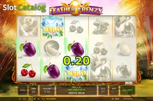 Скрин9. Feather Frenzy слот