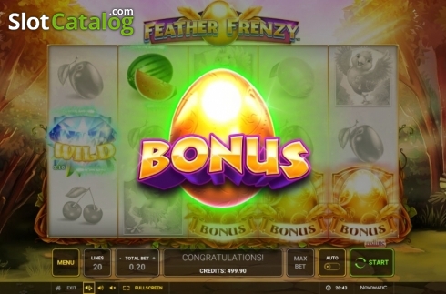 Скрин7. Feather Frenzy слот