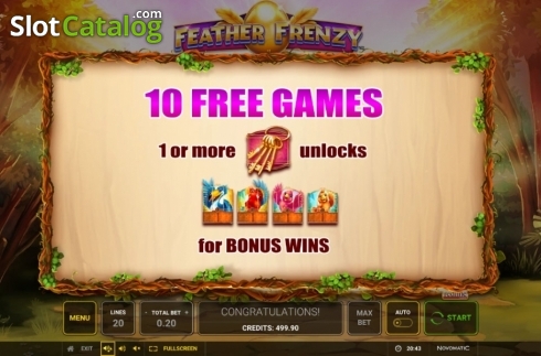 Скрин8. Feather Frenzy слот