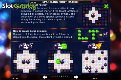 Скрин9. Sparkling Fruit Match 3 слот