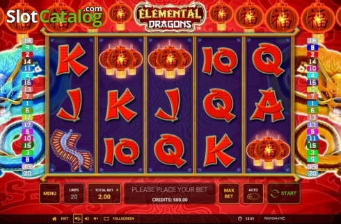 Скрин3. Elemental Dragons слот