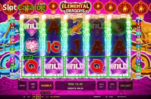 Скрин4. Elemental Dragons слот