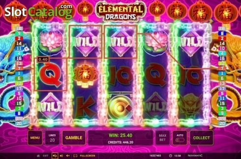 Скрин7. Elemental Dragons слот