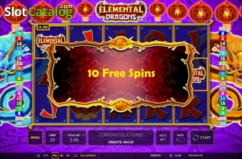 Скрин8. Elemental Dragons слот