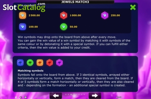 Скрин9. Jewels Match 3 слот