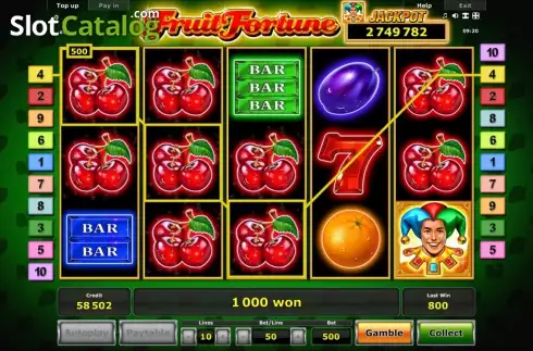 Скрин3. Fruit Fortune слот
