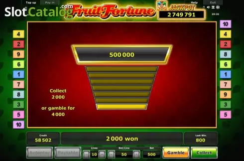 Скрин5. Fruit Fortune слот