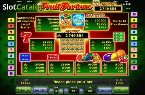 Скрин6. Fruit Fortune слот