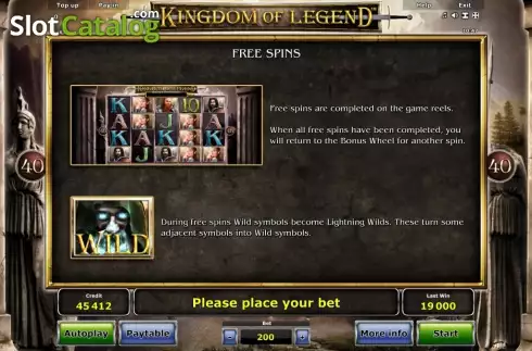 Скрин7. Kingdom of Legend™ слот