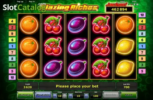 Скрин2. Blazing Riches слот