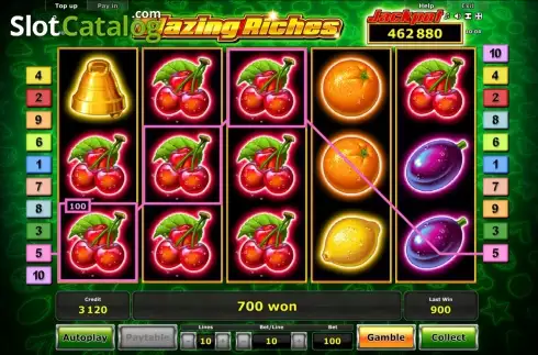 Скрин3. Blazing Riches слот