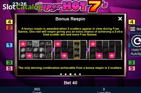 Скрин7. Super Hot 7's (Green Tube) слот