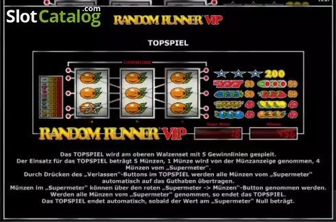 Скрин7. Random Runner VIP слот