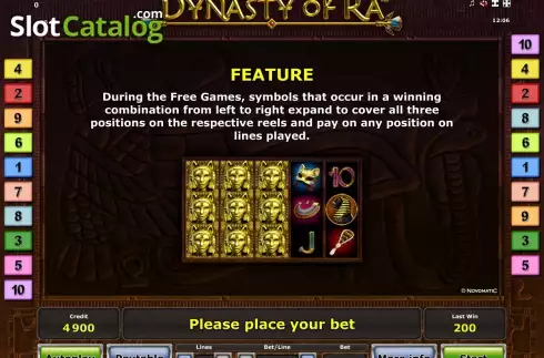 Скрин6. Dynasty of Ra™ слот