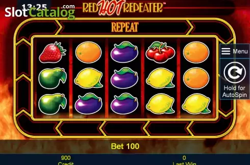 Скрин2. Red Hot Repeater (Green Tube) слот