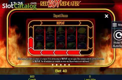 Скрин6. Red Hot Repeater (Green Tube) слот