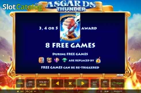 Скрин9. Asgard's Thunder слот