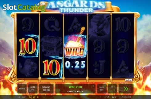 Скрин7. Asgard's Thunder слот