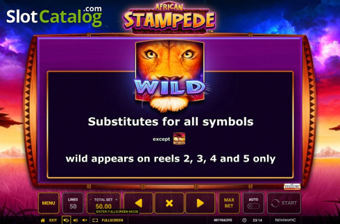 Скрин8. African Stampede слот
