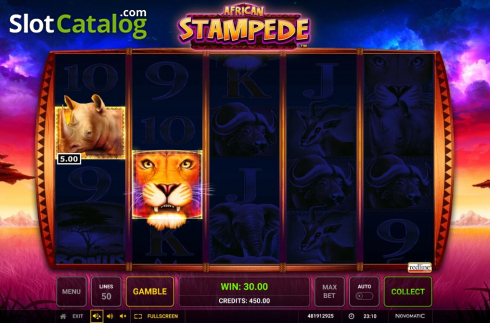 Скрин3. African Stampede слот