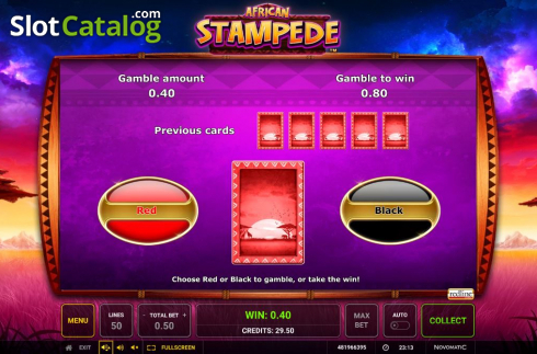 Скрин6. African Stampede слот
