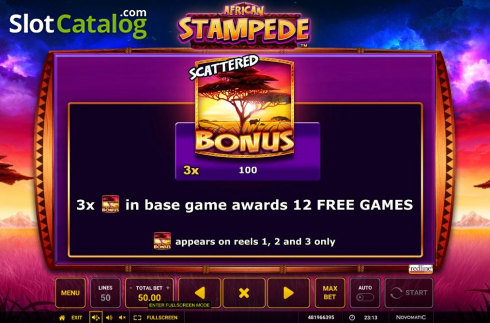 Скрин7. African Stampede слот