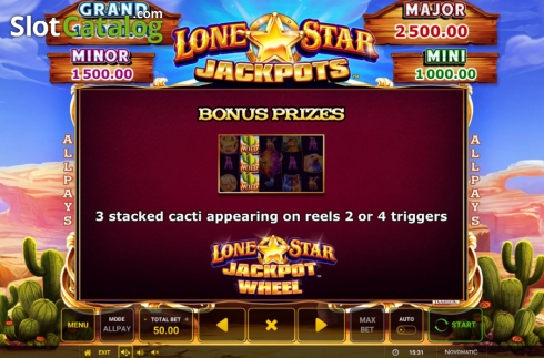 Скрин9. Lone Star Jackpots слот