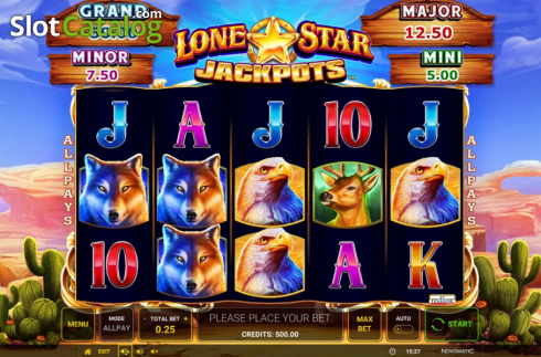 Скрин3. Lone Star Jackpots слот