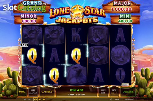 Скрин6. Lone Star Jackpots слот