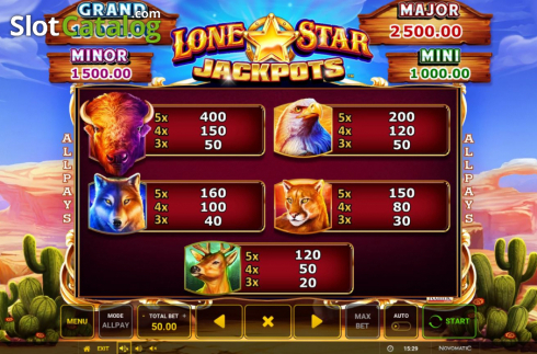 Скрин7. Lone Star Jackpots слот
