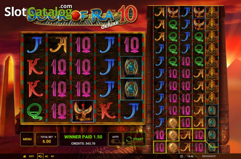 Скрин4. Book Of Ra Deluxe 10 слот