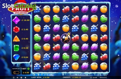 Скрин2. Sparkling Fruit Match 3 Xmas Edition слот