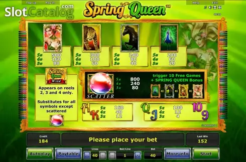 Скрин6. Spring Queen слот
