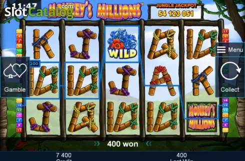 Скрин3. Monkey's Millions слот