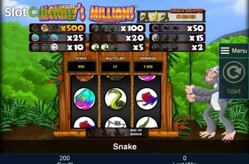 Скрин6. Monkey's Millions слот