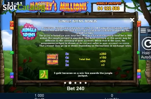 Скрин9. Monkey's Millions слот