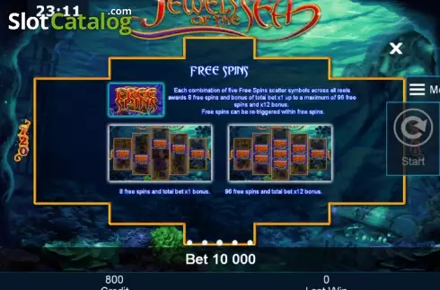 Скрин8. Jewels of the sea слот