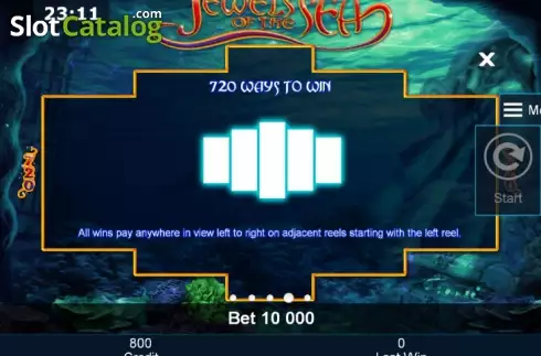Скрин9. Jewels of the sea слот