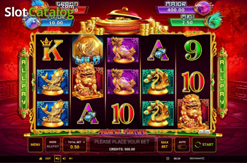Скрин3. Phoenix Fortune (Greentube) слот